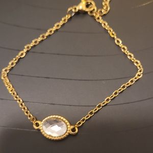 Diamond gold bracelet